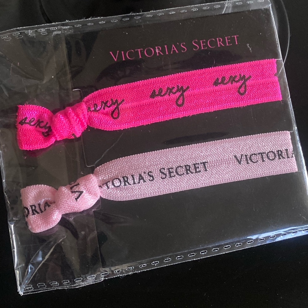 Victoria’s Secret pink elastic hair ties